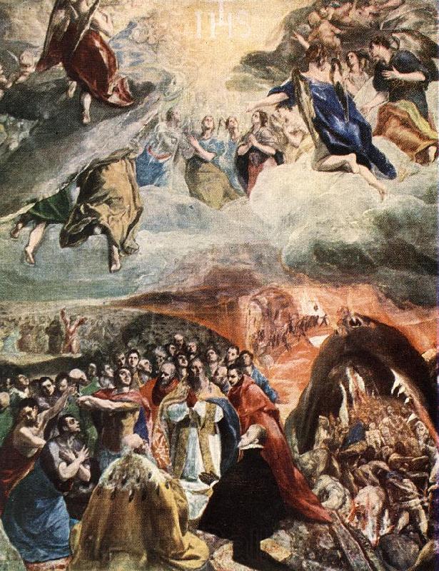GRECO, El Adoration of the Name of Jesus (Dream of Philip II) dfh France oil painting art